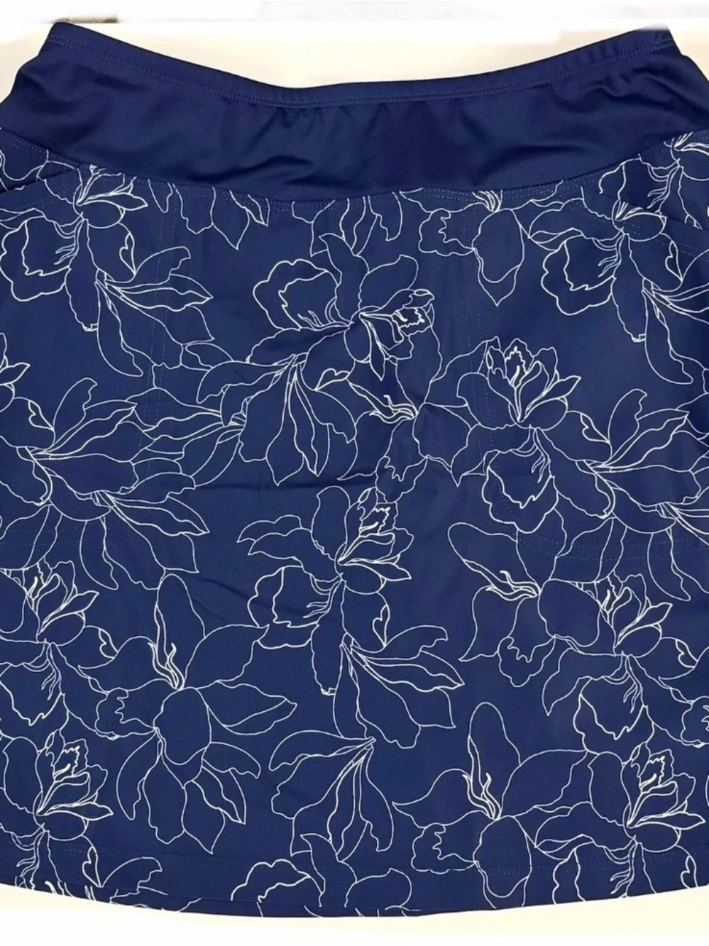 Cypress Club Skort Women’s Blue White Floral Pockets Size Medium Golf Pickleball